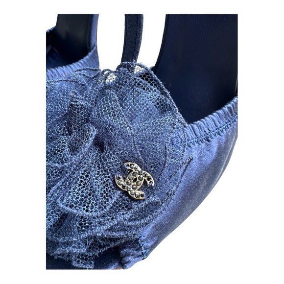 Chanel Satin T-Strap Slingback - Picture 9 of 10